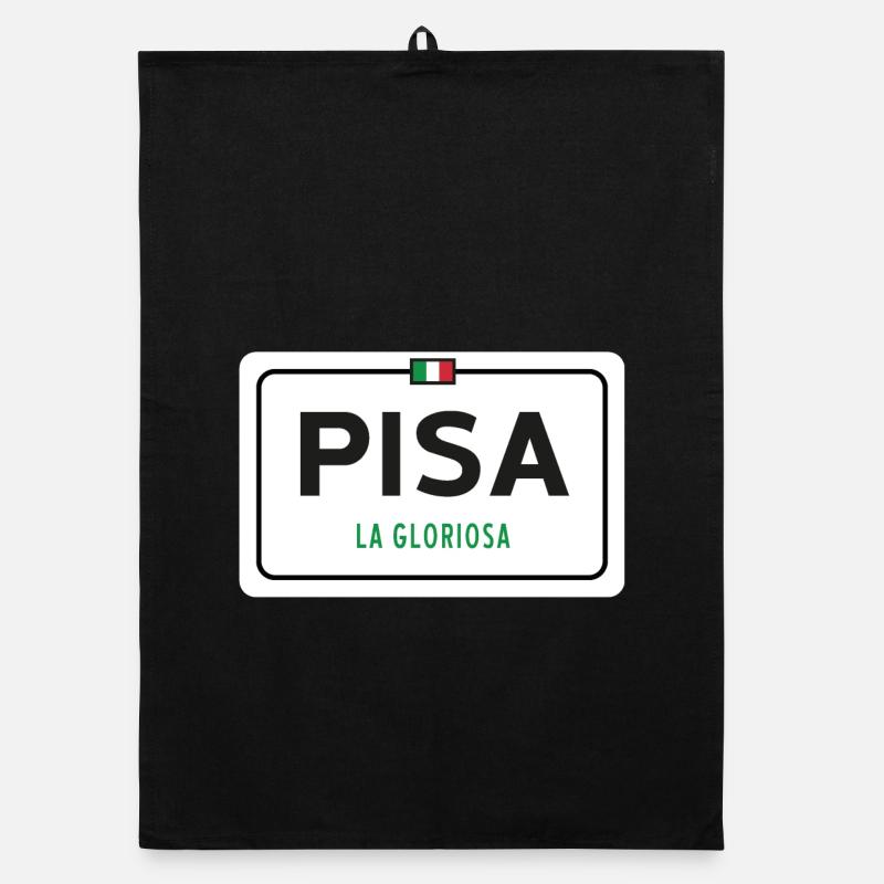Panneau de la ville de Pise Torchon bio