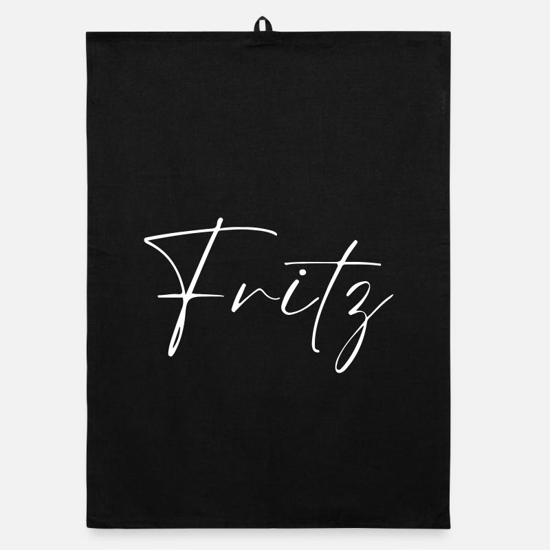 Fritz Name T-Shirt Gift for Men Organic dish towel
