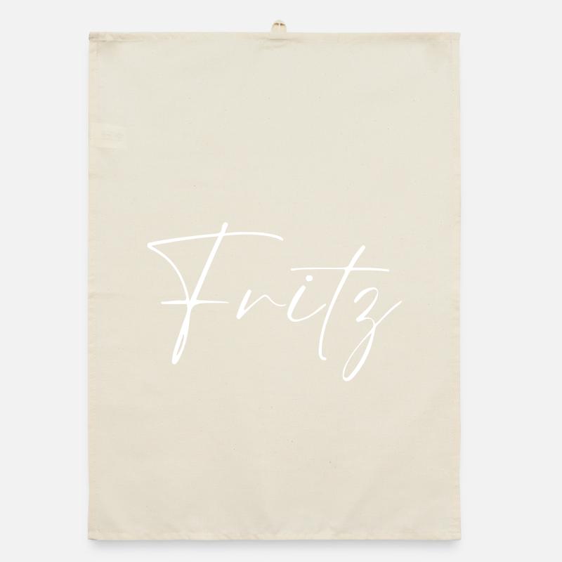 Fritz Name T-Shirt Gift for Men Organic dish towel