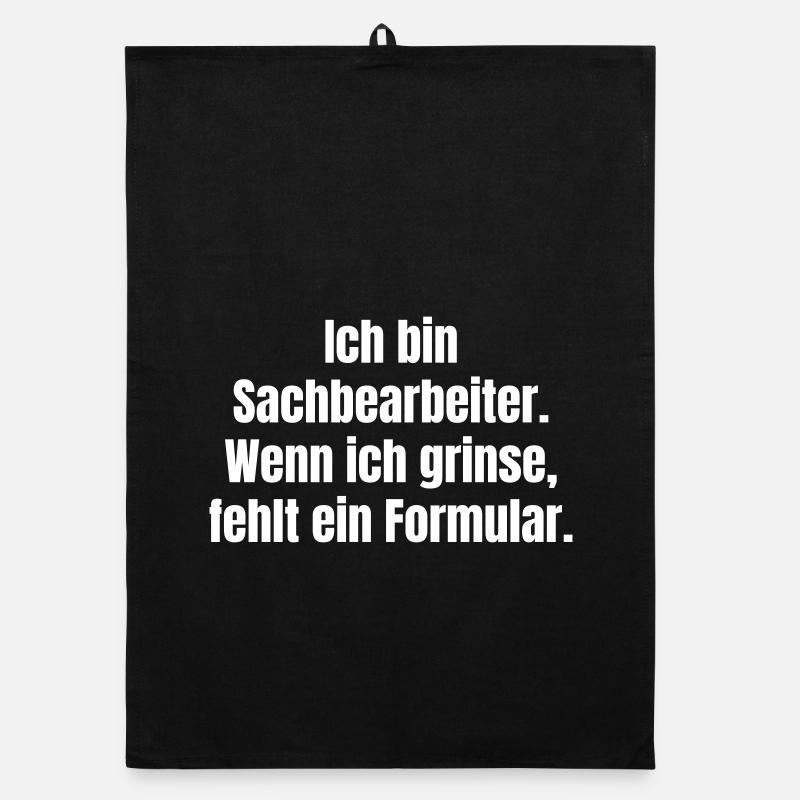 Ich bin Sachbearbeiter – Lächeln vs Formulare Organic Geschirrtuch