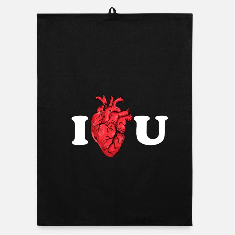 Wahre Liebe als anatomisches Statement Organic Geschirrtuch