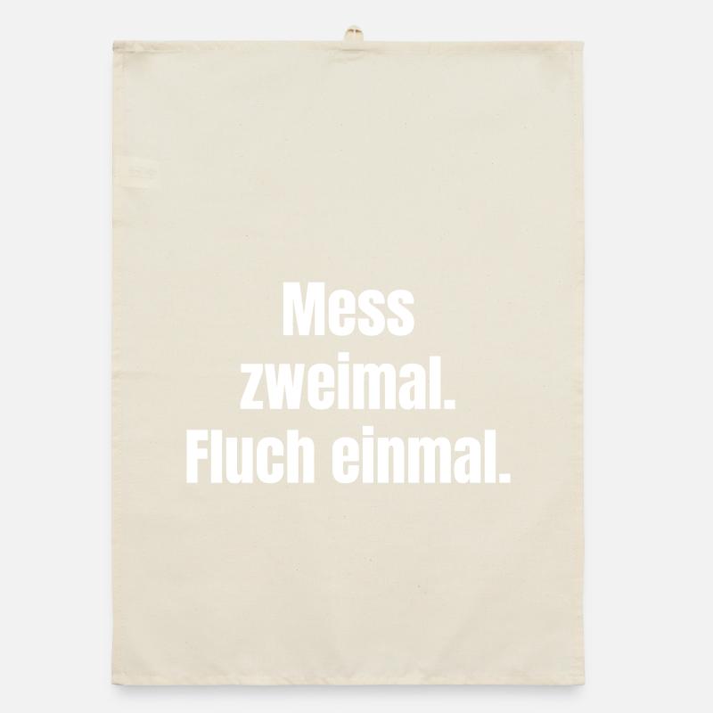Mess zweimal Fluch einmal Organic Geschirrtuch