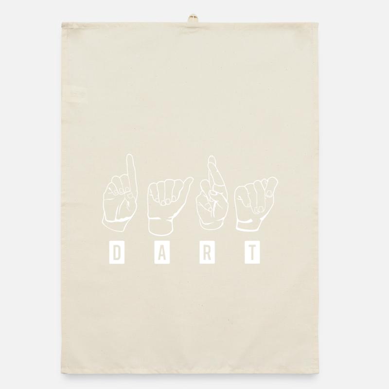 Fléchettes, fléchettes, fléchettes Gebärdensprache_Wei ß Torchon bio