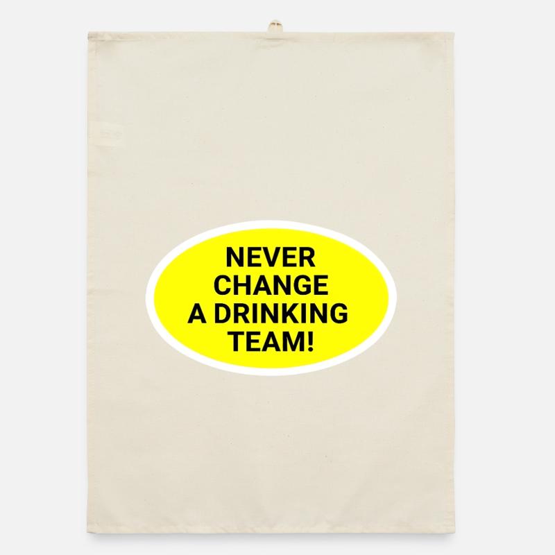 Never change the drinking team Organic dish towel