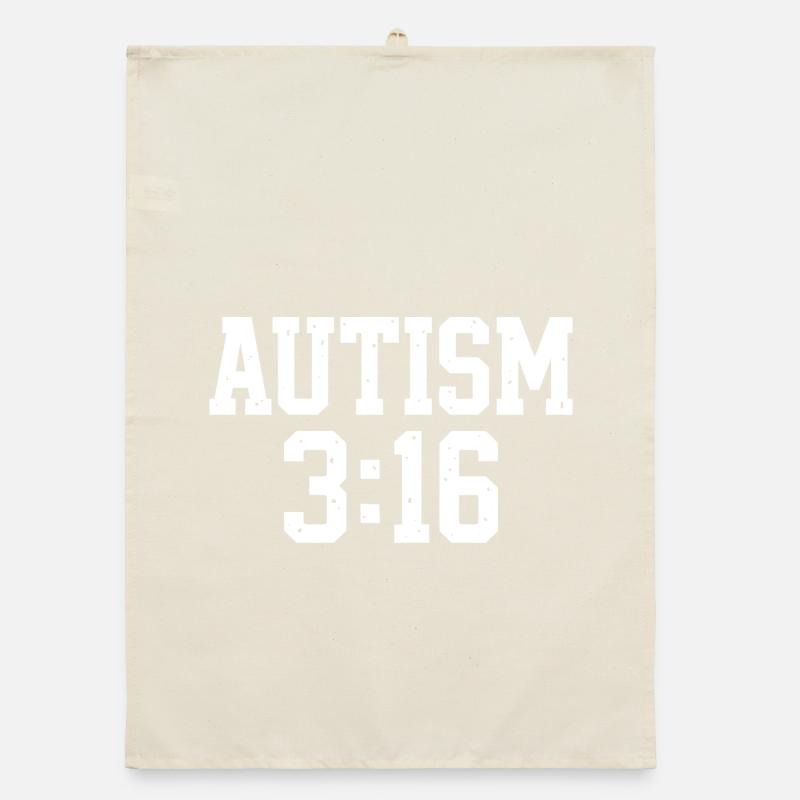 Typographie de l’acceptation de l’autisme Torchon bio