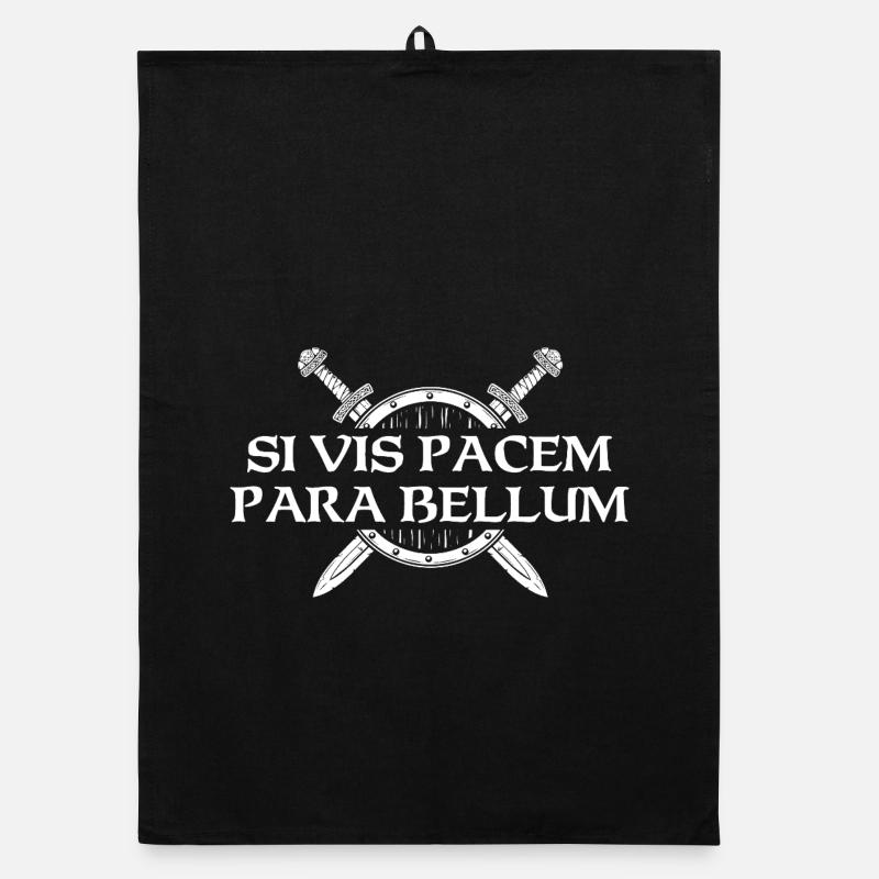 Si Vis Pacem Para Bellum Latin History Organic dish towel