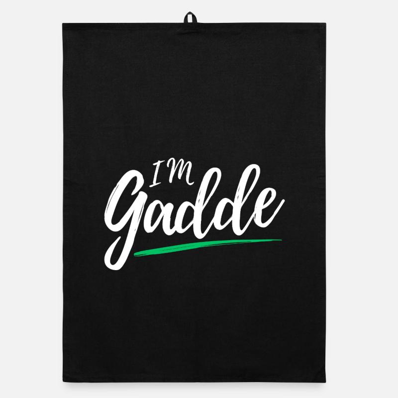 Im Gadde – Logo Hell - Torchon bio - noir