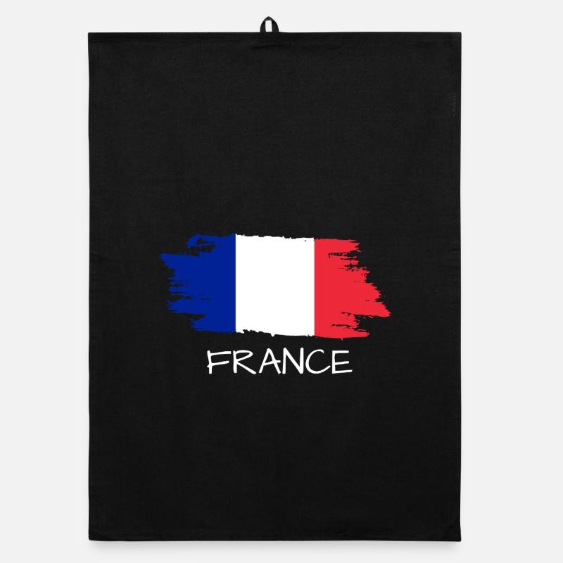 Drapeau français Torchon bio