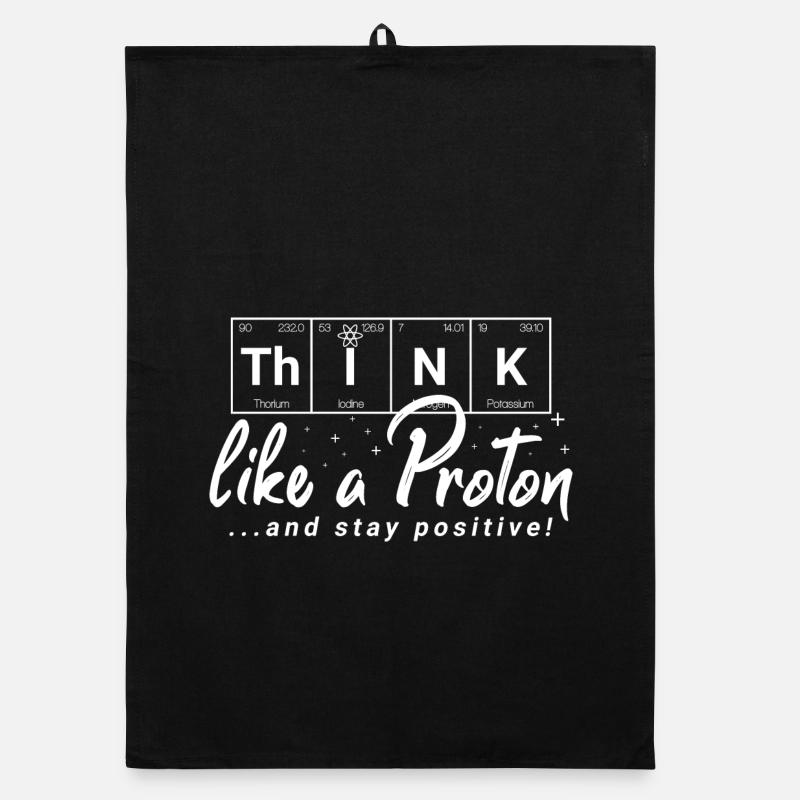 THINK Positive - chemical elements Organic dish towel