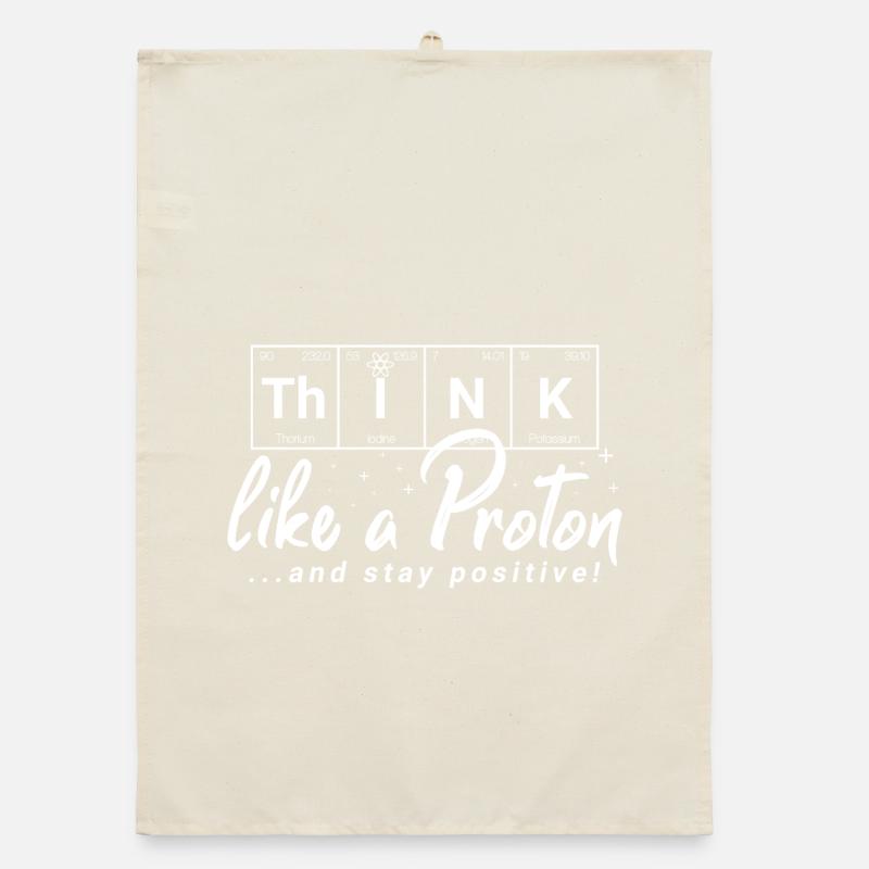 THINK Positive - chemical elements Organic dish towel