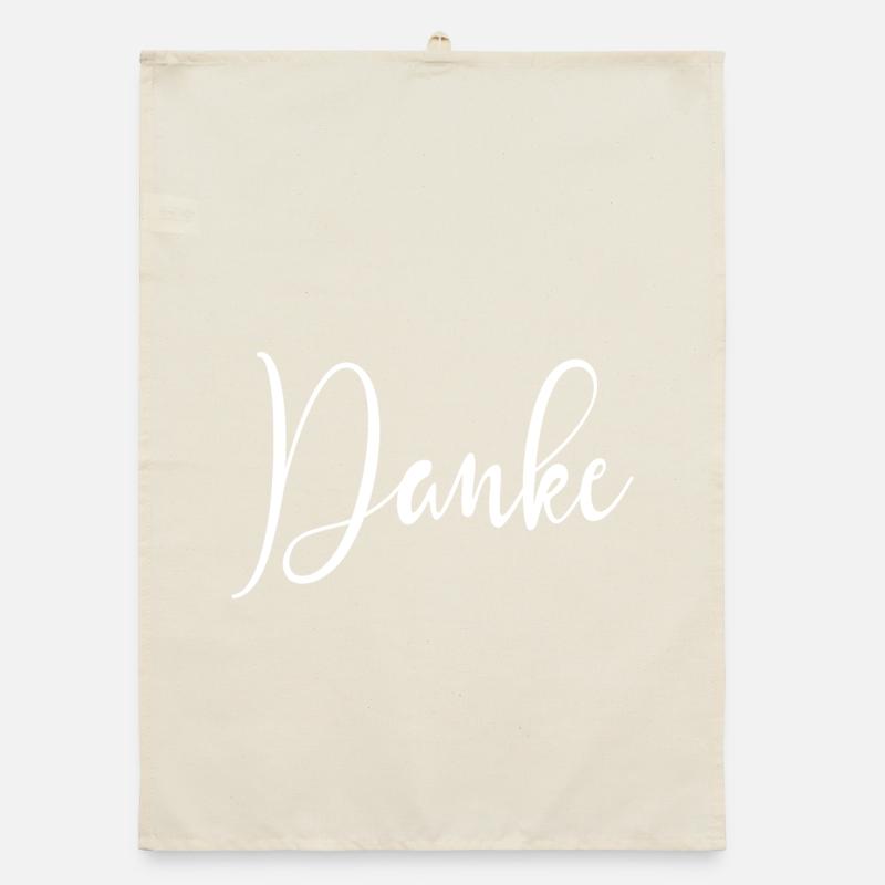 DANKE DANKESCHÖN - DANK DIR GESCHENK DANKBARKEIT Organic Geschirrtuch