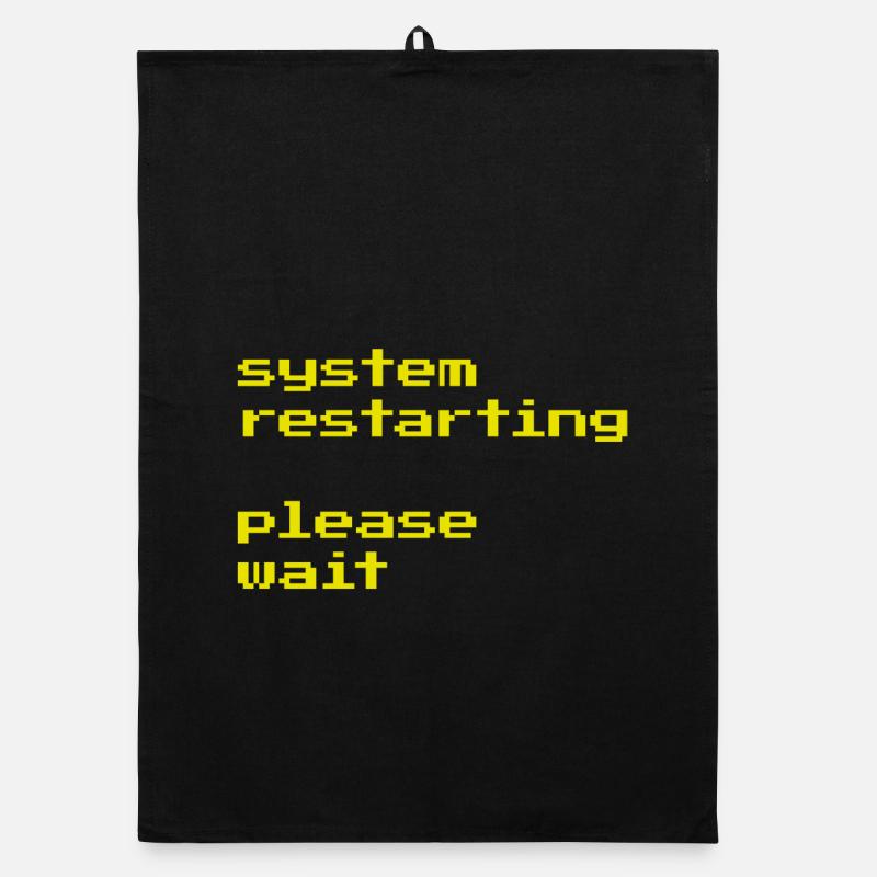 System restarting Organic dish towel