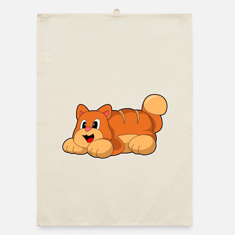 Cat Baker Bread Baking Organic dish towel