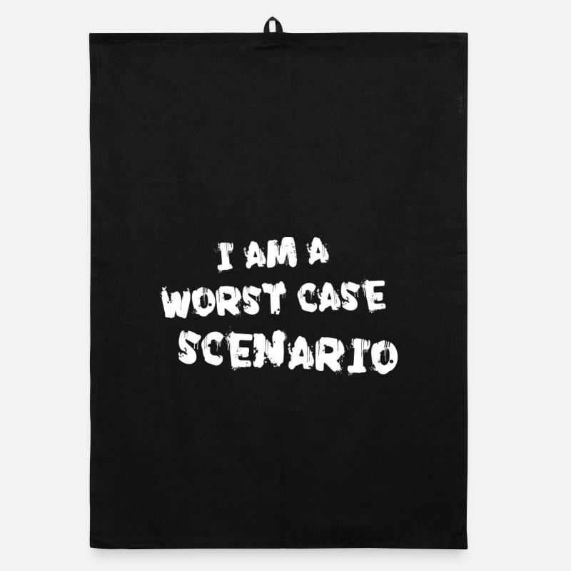 I am a worst case scenario Organic Geschirrtuch