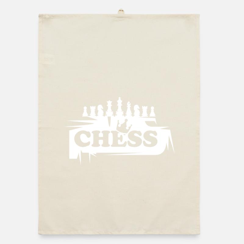 Chess Graffiti Pièces d’échecs Illustration icône Torchon bio