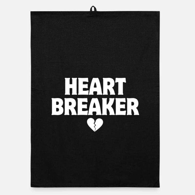 Handsome Kid, Casanova, Heart Breaker Organic dish towel