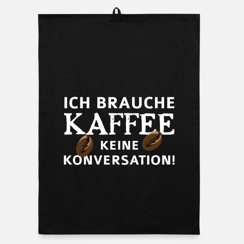 J’ai besoin d’un café - pas de conversation Torchon bio