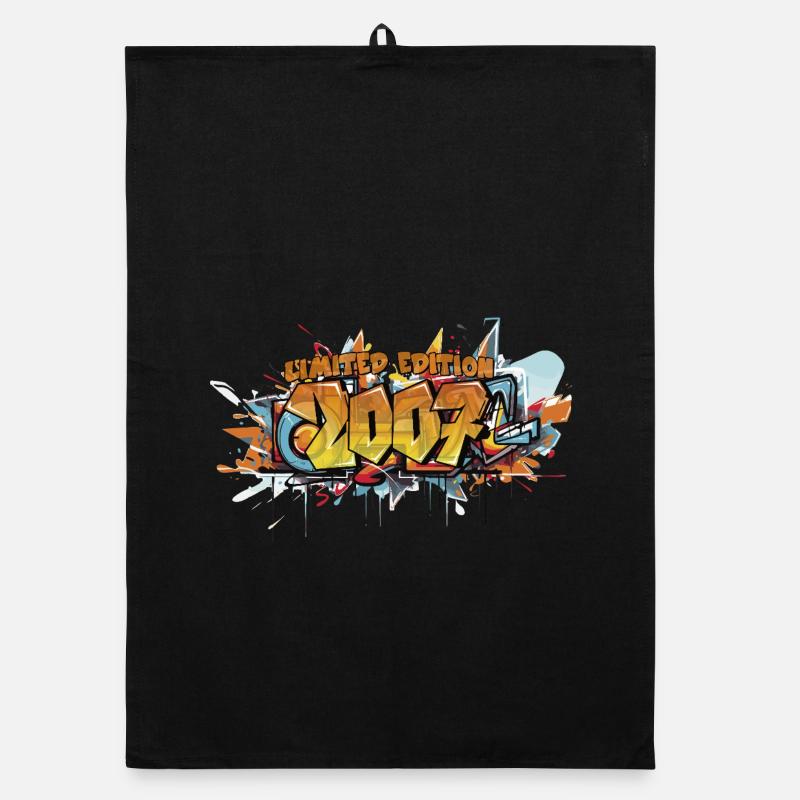 Limited 2007 Graffity 19.Geburtstag Geschenk Organic Geschirrtuch