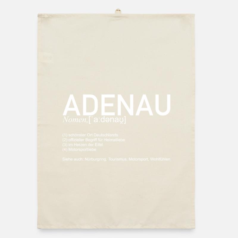 Adenau [meaning] (white) Organic dish towel
