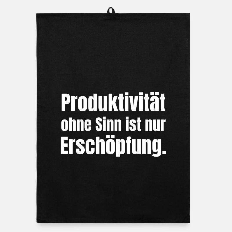 Productivity with Purpose Typography Statement Organic dish towel