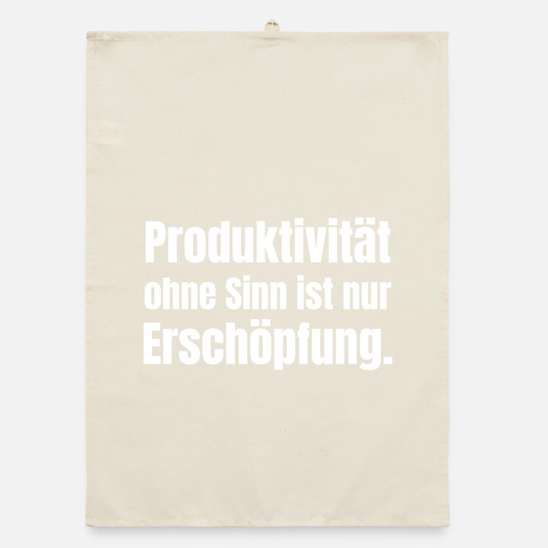 Déclaration typographique de productivité avec objectif Torchon bio