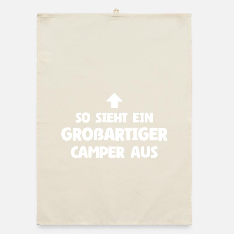 So sieht ein großartiger Camper aus Organic Geschirrtuch