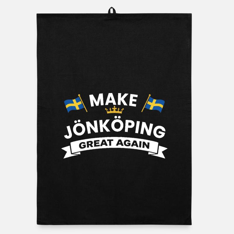 Drapeau de la ville de Jönköping Torchon bio