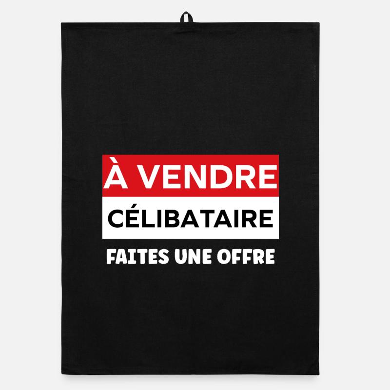 Humour célibataire Torchon bio