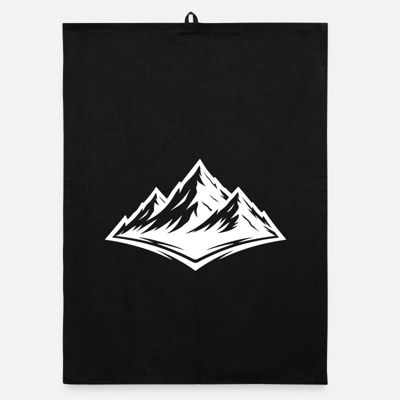 Berge Symbol Alpen Organic Geschirrtuch
