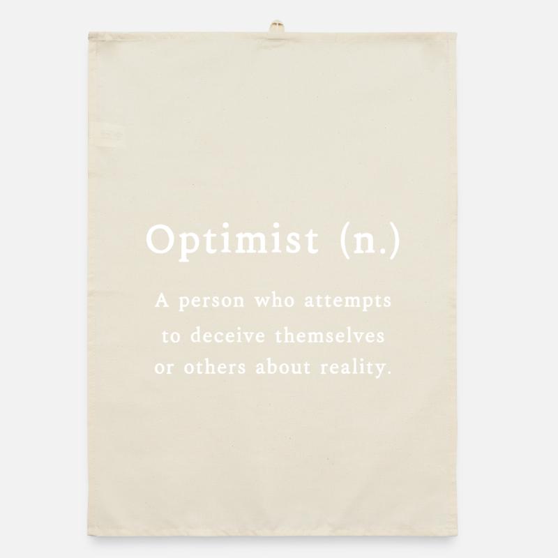 Optimist Definition Organic dish towel