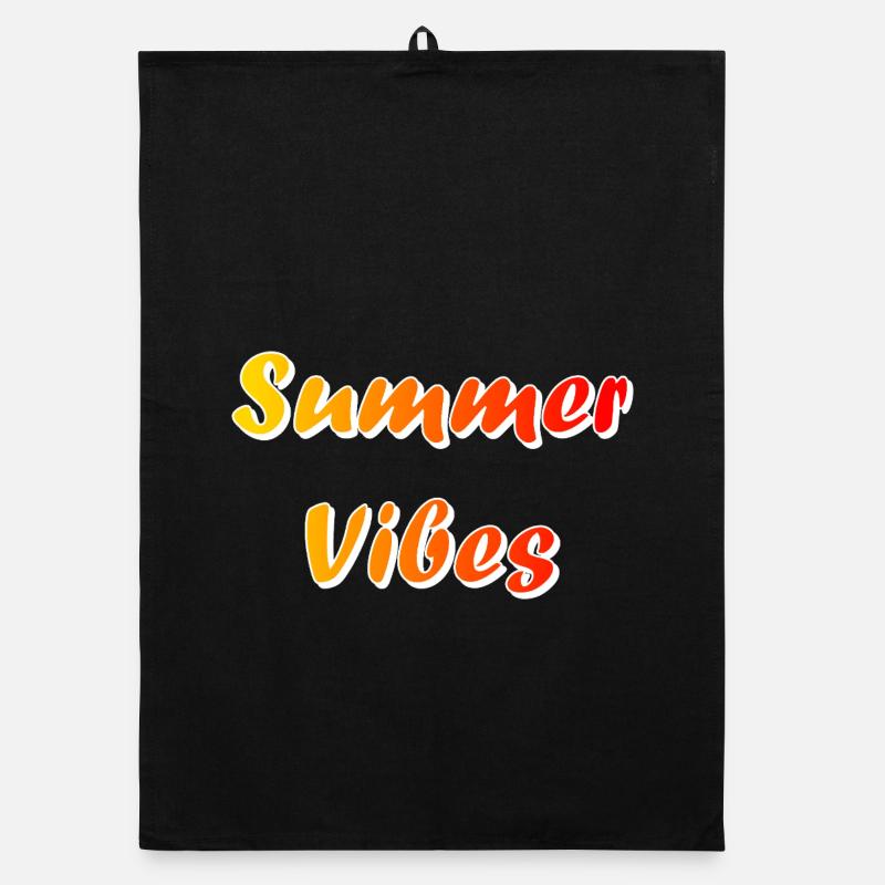 Summer Vibes Organic dish towel
