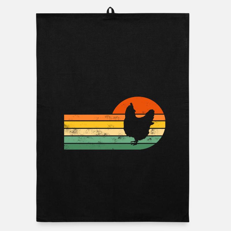 Chicken chickens Organic dish towel