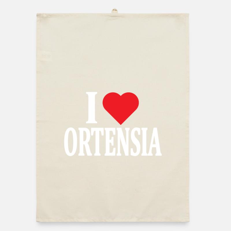 I Love Hydrangea T-Shirt Gift Idea Organic dish towel