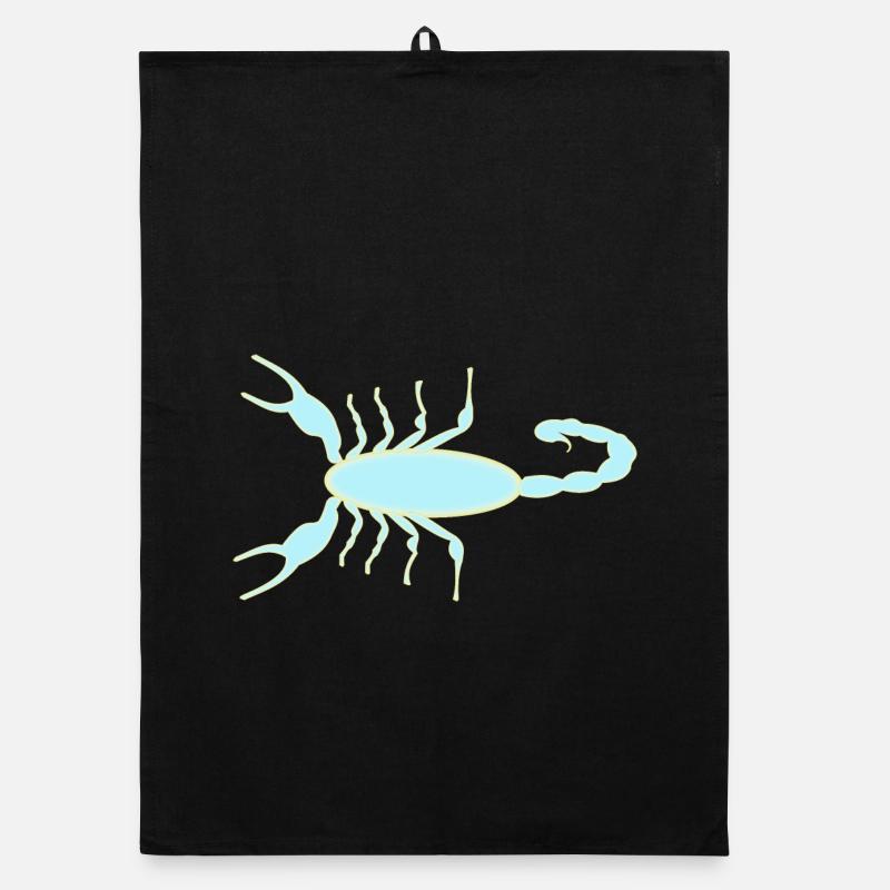 Imperial Scorpion Ultraviolet Glow Organic dish towel