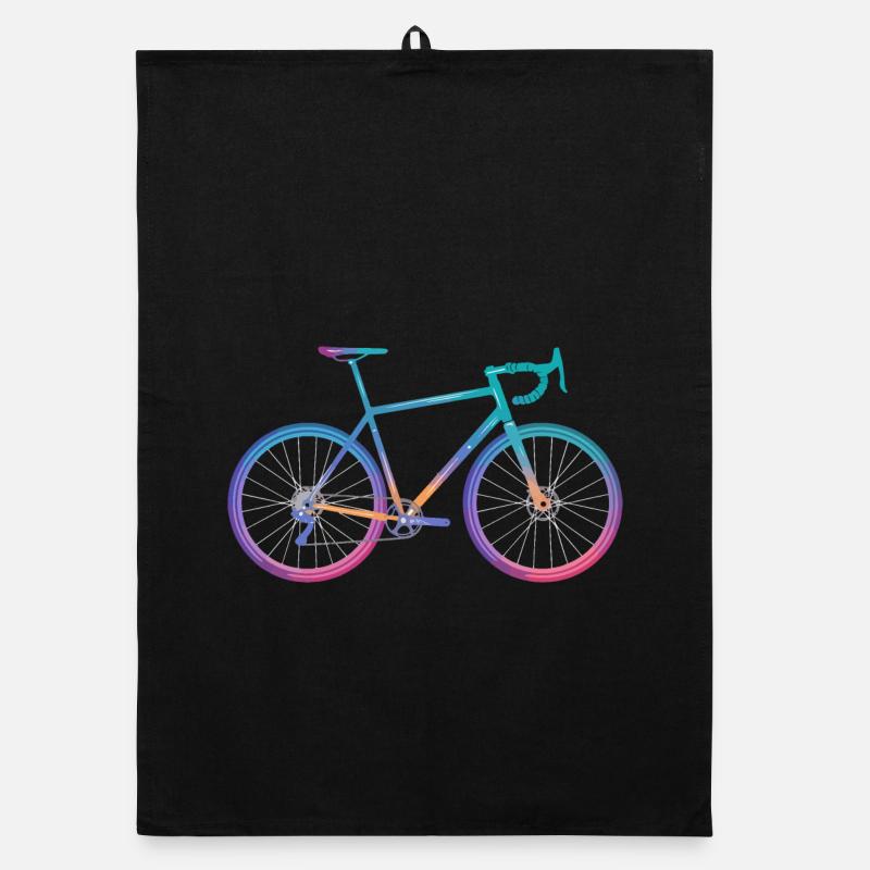 Conception de vélo de cyclisme dégradé Torchon bio