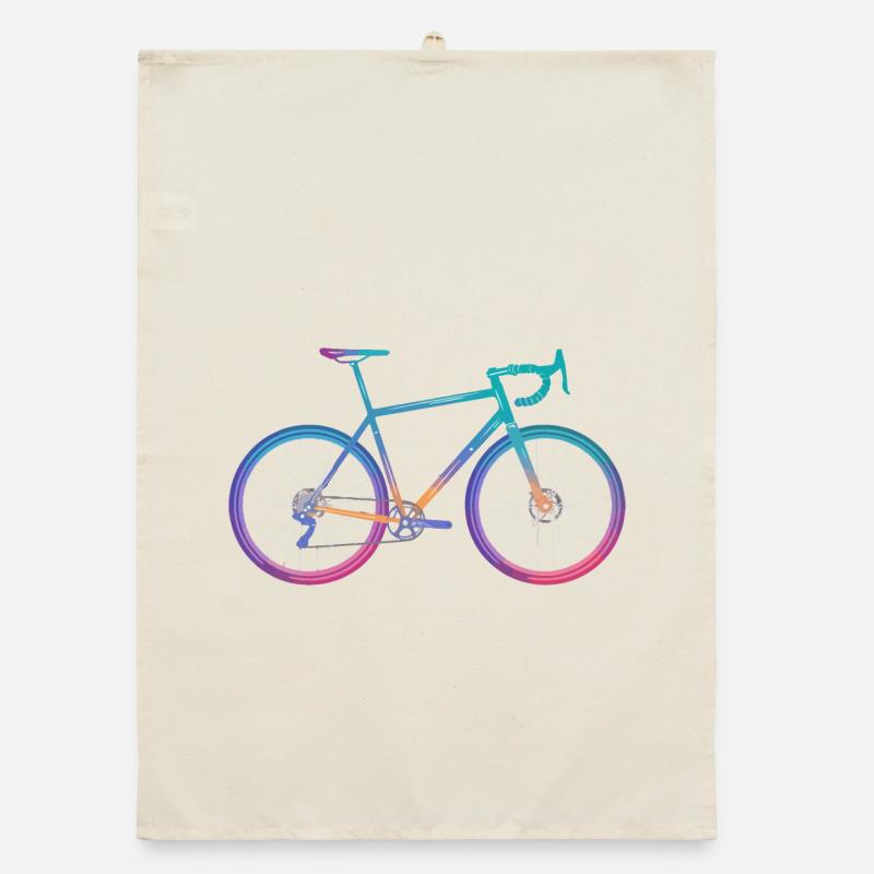 Conception de vélo de cyclisme dégradé Torchon bio