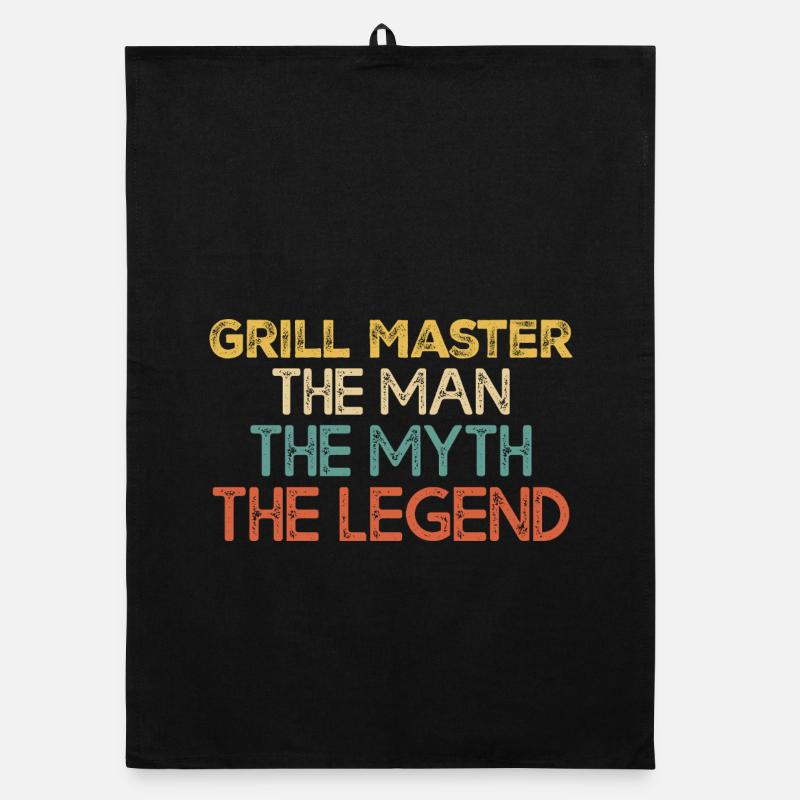 Grill Master Legend Quote Organic dish towel