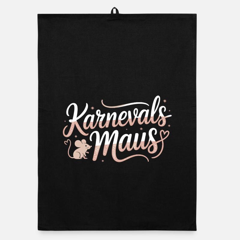 Karnevalsmaus Karneval Köln Kölner Karnevals Maus Organic Geschirrtuch