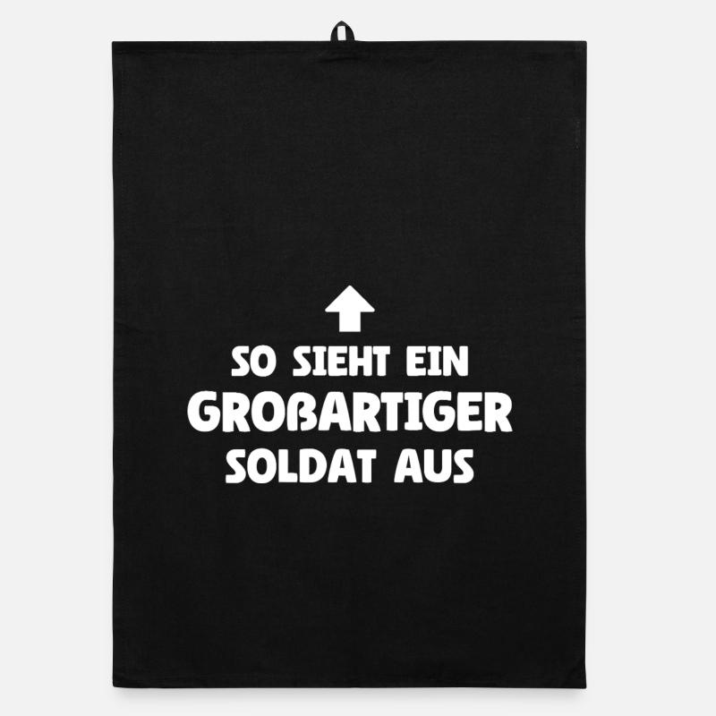 So sieht ein großartiger Soldat aus Organic Geschirrtuch