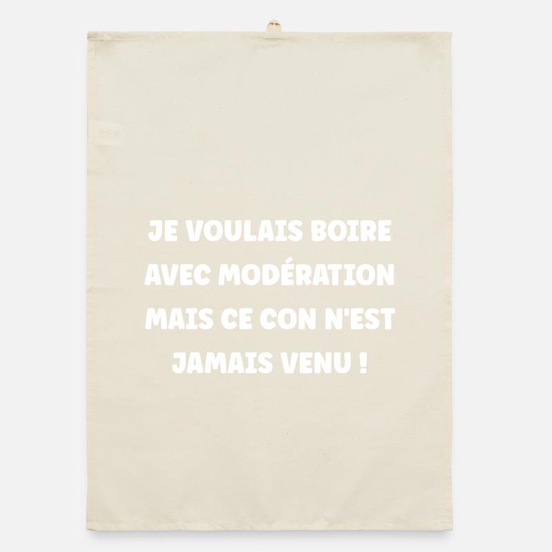 Boire avec Modération  Torchon bio
