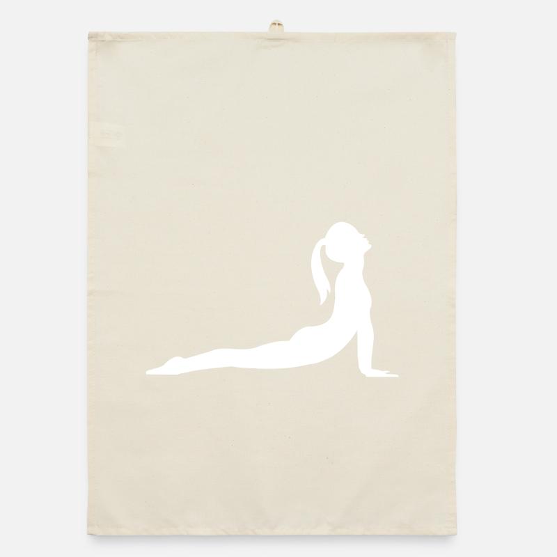 Yoga Silhouette Organic Geschirrtuch