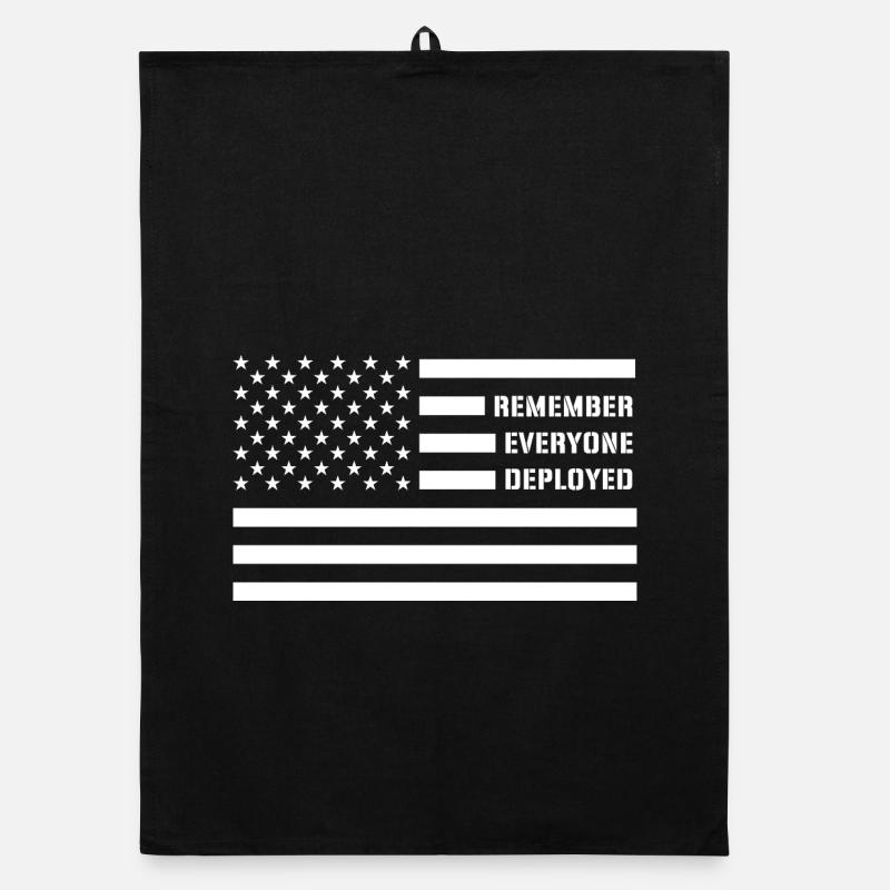 Remember Everyone Deployed RED Friday Troops Organic dish towel