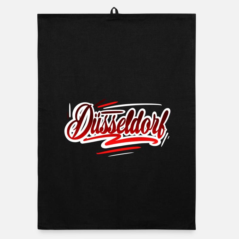 Düsseldorf - Organic Geschirrtuch - Schwarz