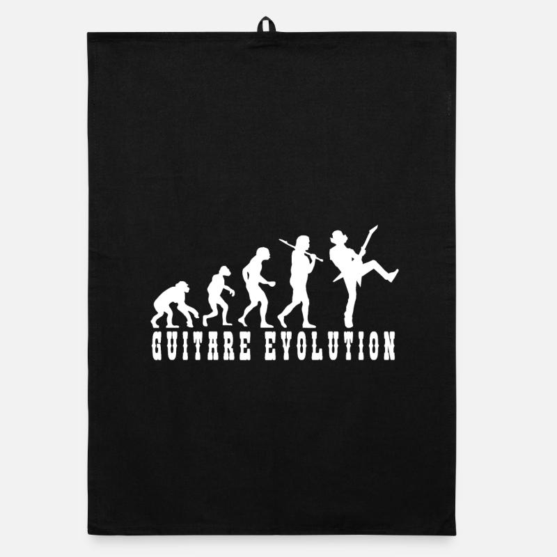 Evolution of Guitar Culture Organic dish towel