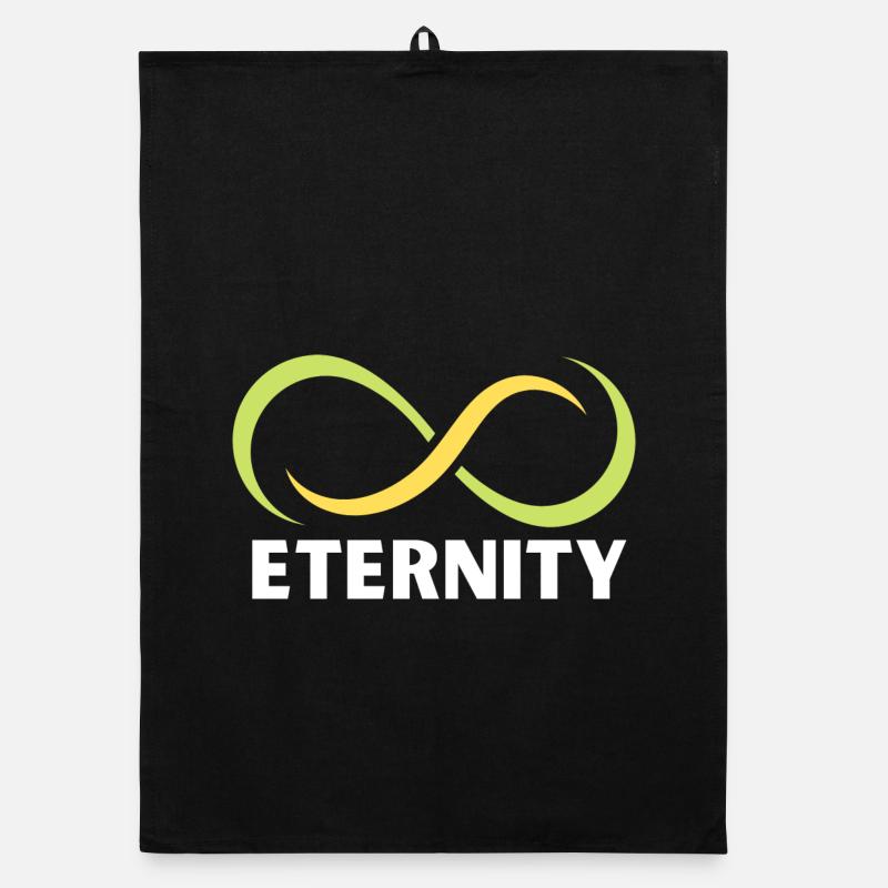 Eternity Infinity Ribbon Emblem Organic dish towel