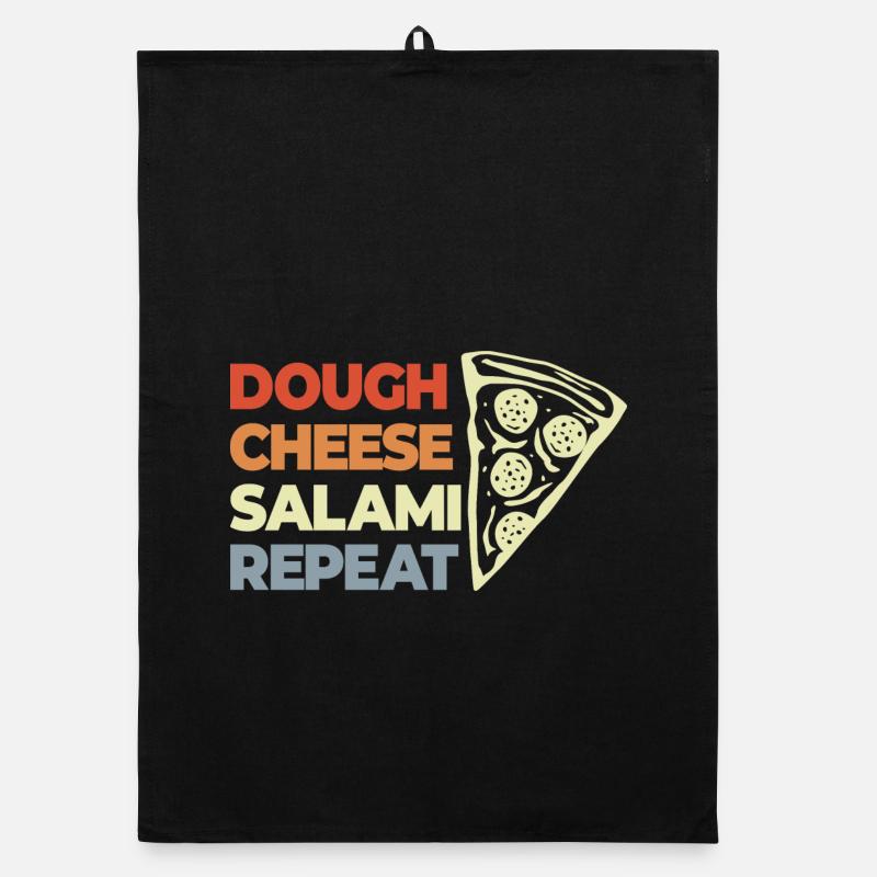 Funny Pizza Saying Organic dish towel