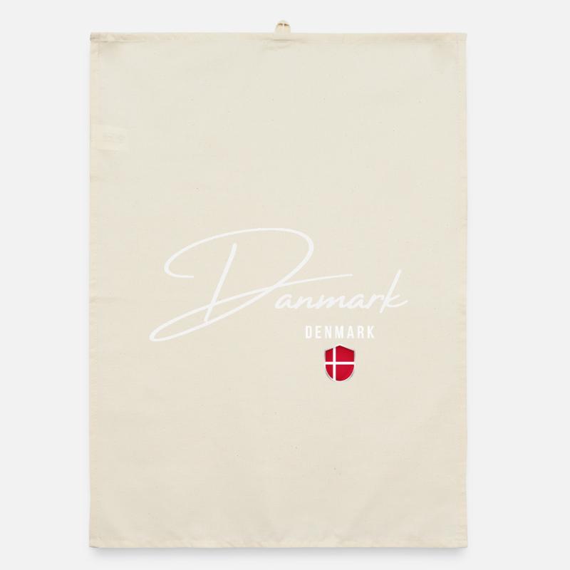 Danish pride, elegant minimalist design Organic dish towel