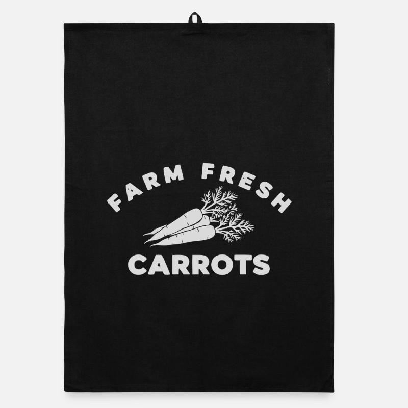 Farm Fresh Carrots Organic dish towel