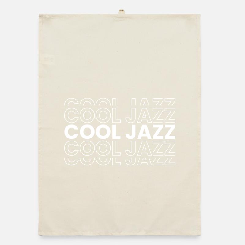 Cool Jazz logo pattern Organic dish towel
