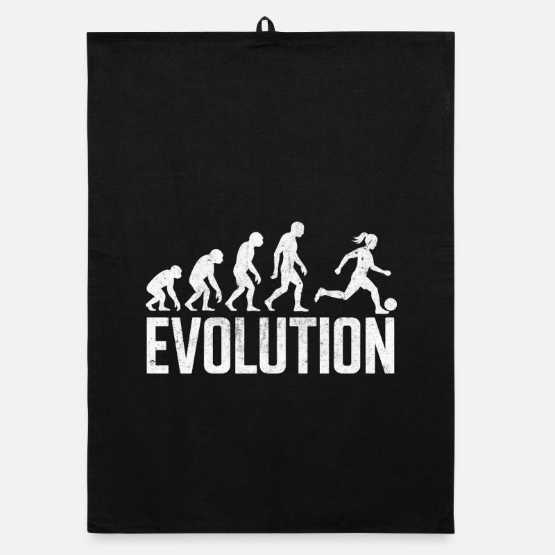 Evolution des Laufens zum Spielball Organic Geschirrtuch